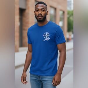 New Era Chicago Cubs Retro T-Shirt Puff Paint